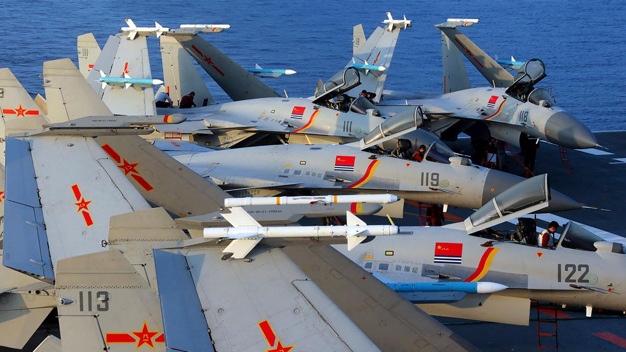 China’s air force is ‘rapidly catching up to Western air forces’. Picture: Andrew Beatty/AFP