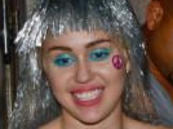 Miley dons disco ball nipple covers