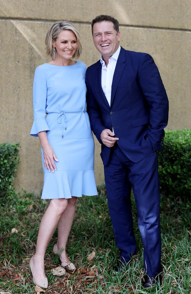 Karl Stefanovic with co-host Georgie Gardner, who was a target in his Uber conversation.