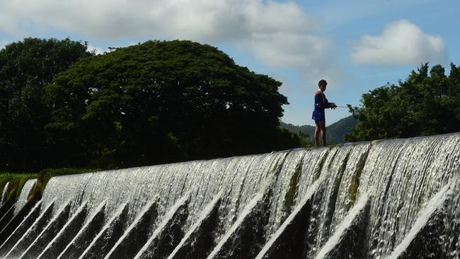 Wet weather in Townsville. Levi Buchanan, 14, from Kirwan at Aplin's Weir. Picture: Evan Morgan