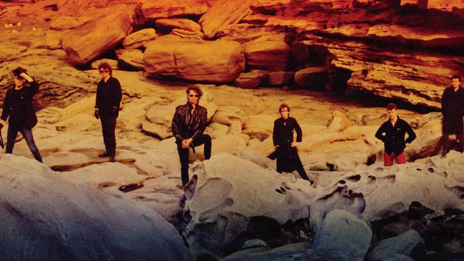 INXS shoot for the Listen Like Thieves album near Bondi. Picture: Supplied.