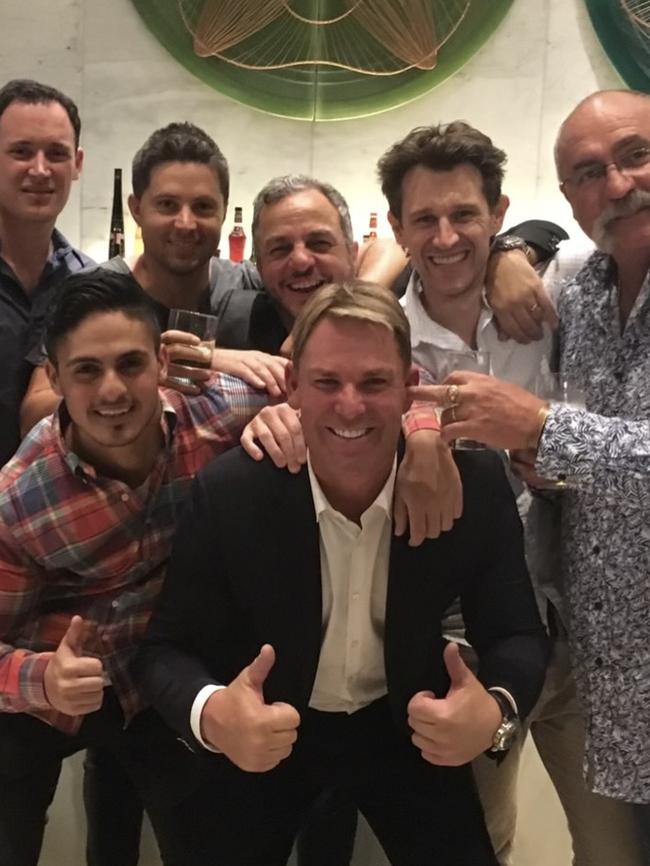 Shane Warne's poker group.