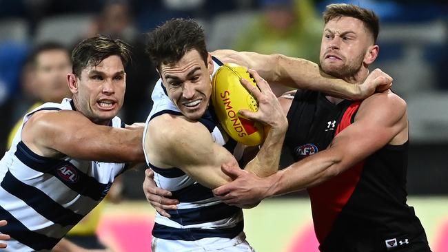 Tiresome calls have begun for the Essendon game to be moved from Geelong. Picture: Quinn Rooney/Getty Images