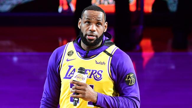 Los Angeles Lakers player LeBron James is the voice of the NBA.