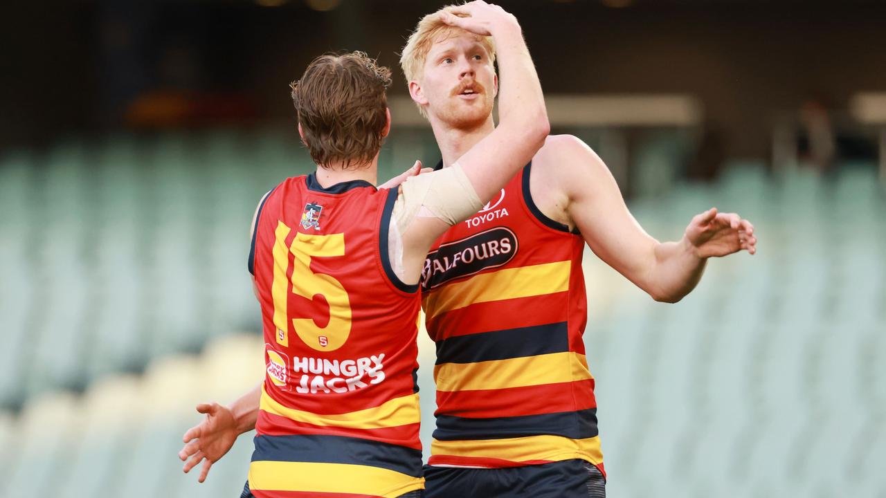 GWS could unite the Himmelberg brothers in Sydney. Picture: SANFL Image/James Elsby