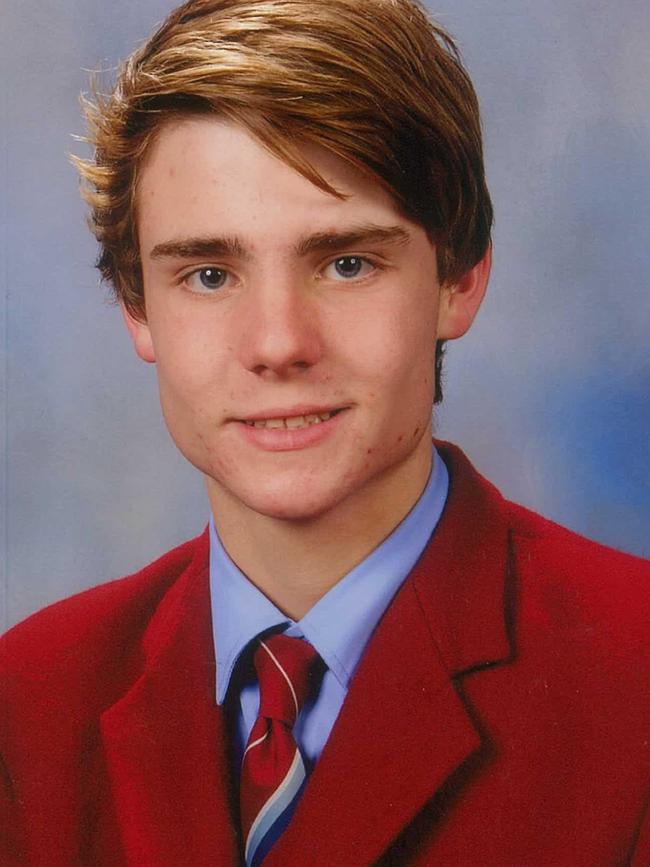 Christian College Geelong alumni Zac Soutar in his school days