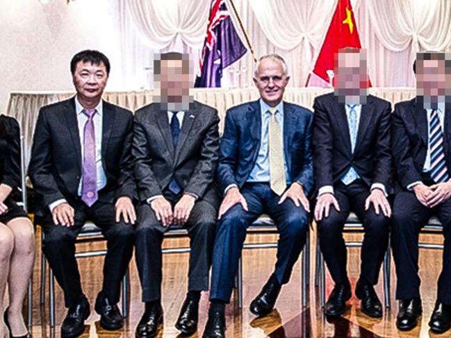 Zu Neng 'Scott' Shi pictured alongside former Prime Minister Malcolm Turnbull.