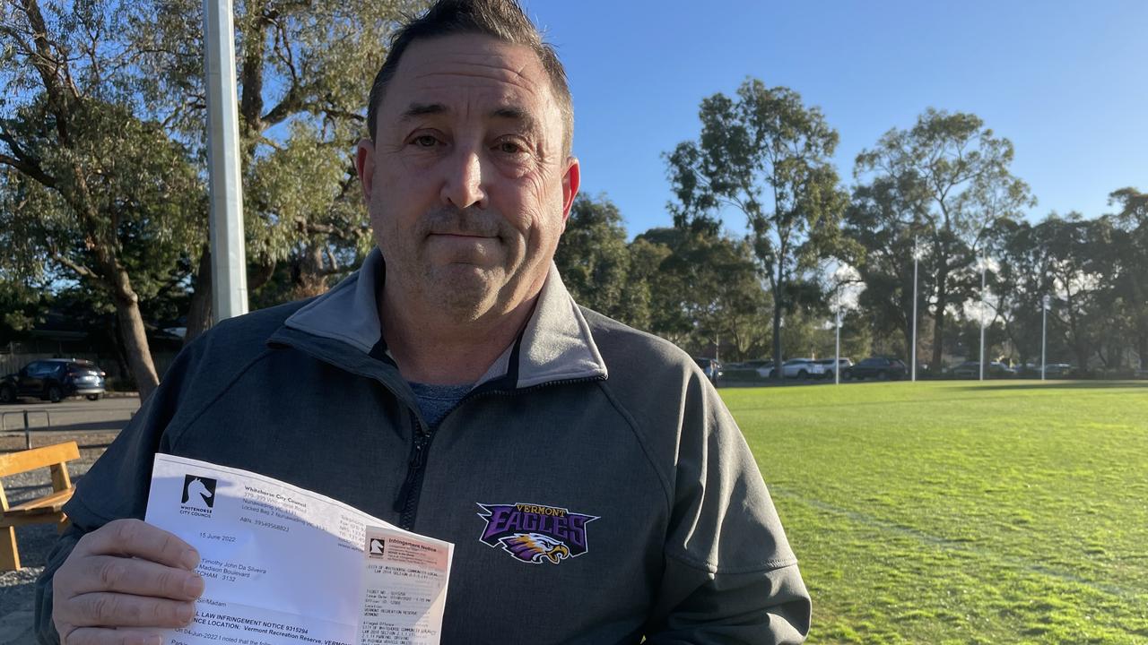 Vermont Eagles: Anger over Whitehorse Council parking fine at Vermont  Recreation Reserve | Herald Sun