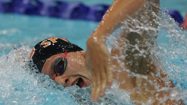 Taylor won the men’s 200m freestyle. Picture: Michael Klein.