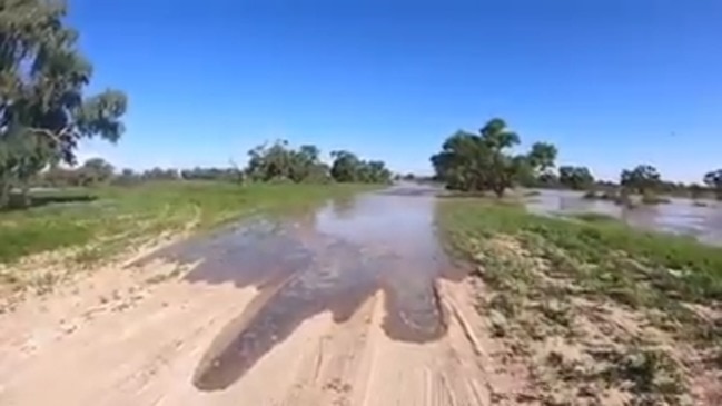 Flooding at Birdsville which has cut off the town for months