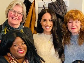 Meghan Duchess of Sussex visited the Downtown Eastside Women's Centre in Vancouver, Canada. "Look who we had tea with today! The Duchess of Sussex, Meghan Markle, visited us today to discuss issues affecting women in the community." Picture: Downtown Eastside Women's Centre