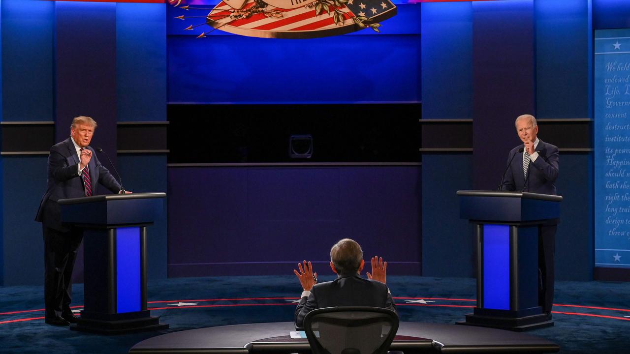 Take it all in folks, because some experts doubt a second and third presidential debate will actually happen. Picture: Jim WATSON/AFP