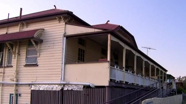 A man has been stabbed at a government housing building in Ipswich. Picture: 9News Qld