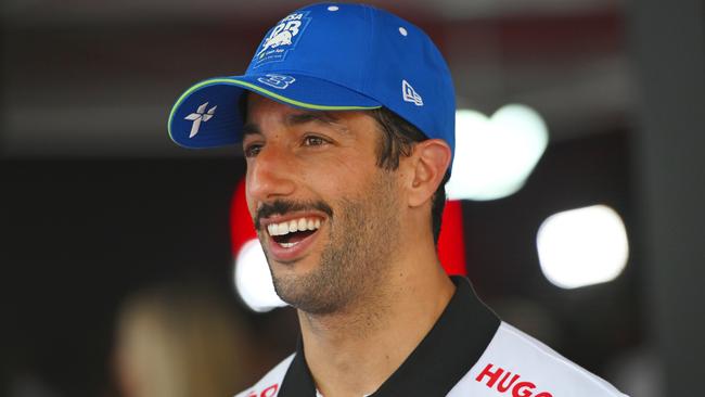 Daniel Ricciardo was all smiles. Photo by Rudy Carezzevoli/Getty Images.