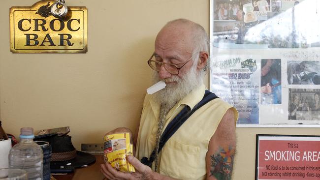 A punter tucks into the rollies at the Grand Hotel back in 2011.