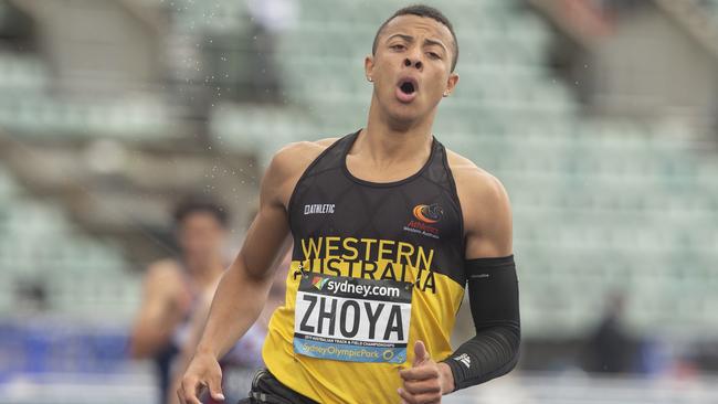 A younger Sasha Zhoya prior to making the choice to turn his back on Australia. Picture: AAP Image