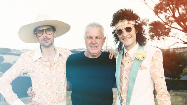 Daryl Braithwaite with Client Liaison members (and fans) Monte Morgan and Harvey Miller