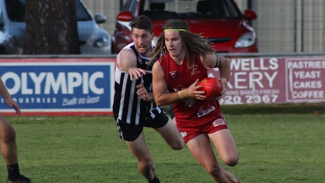 Luke Barnett remains a force for the Roosters. Picture: Two Wells Football Club