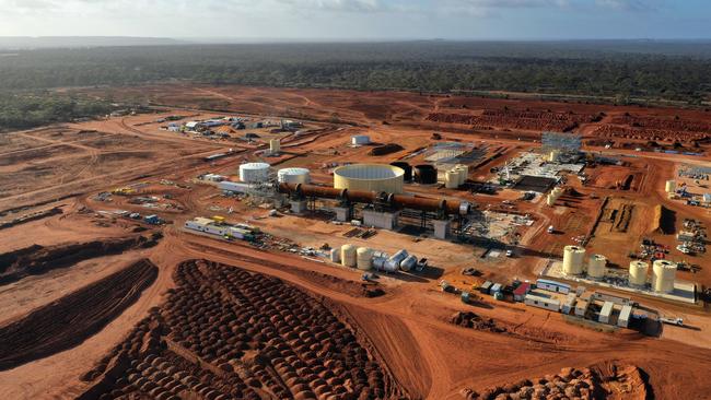 The Lynas Rare Earths processing plant in Kalgoorlie, Western Australia. Picture: Bloomberg