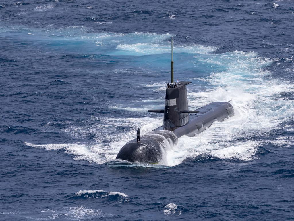 Royal Australian Navy submarine HMAS Rankin. Picture: POIS Yuri Ramsey/Australian Defence Force