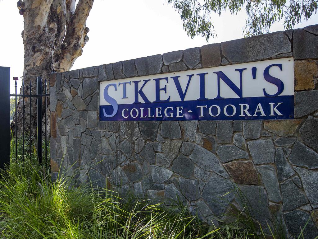 St Kevin’s college has been issued with a prohibition order by WorkSafe. Picture: Sarah Matray
