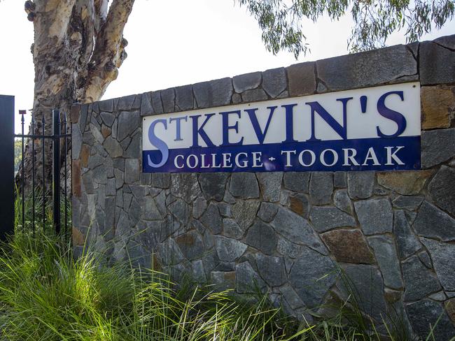 St Kevin’s college has been issued with a prohibition order by WorkSafe. Picture: Sarah Matray
