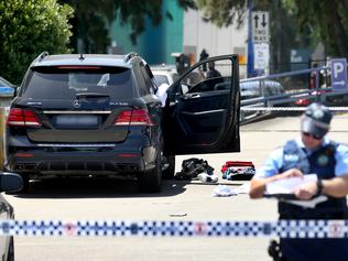 Former bikie boss Mahmoud 'Mick' Hawi has been shot in the car park of a Fitness First gym in Rockdale, Sydney where he suffered multiple heart attacks after being shot. Picture: Toby Zerna