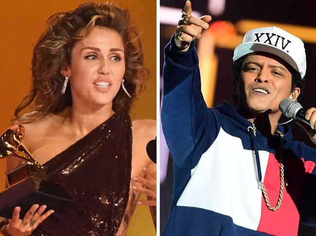 Miley Cyrus hits back at claims she copied Bruno Mars' song.