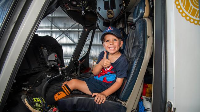 Ben Carrington enjoying the cockpit. Picture: Pema Tamang Pakhrin