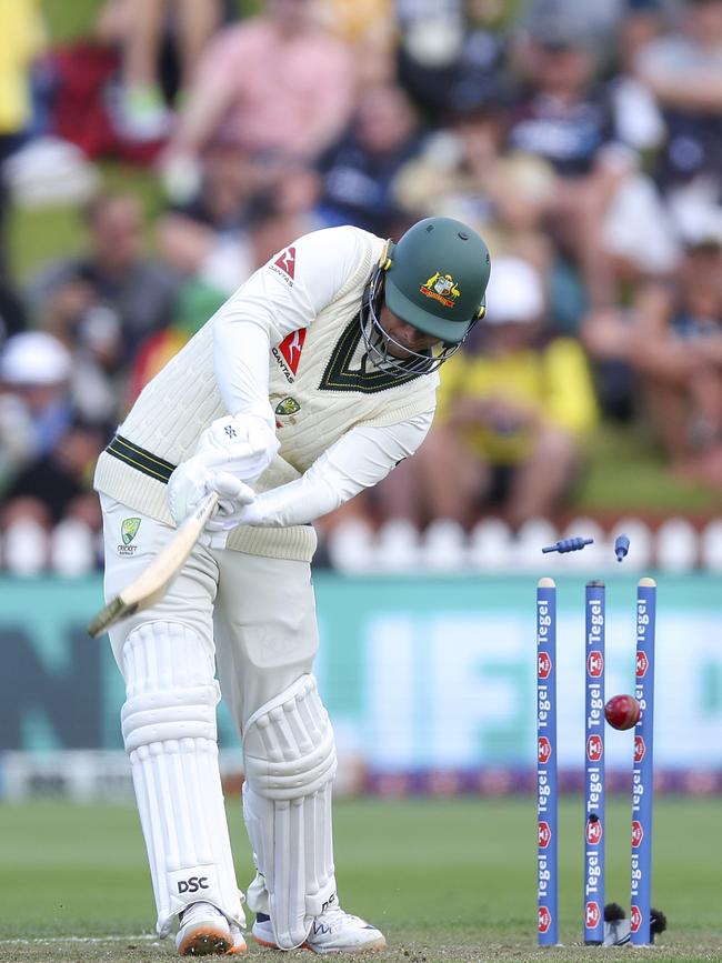 Usman Khawaja’s brave stand comes to an end. Picture: Getty