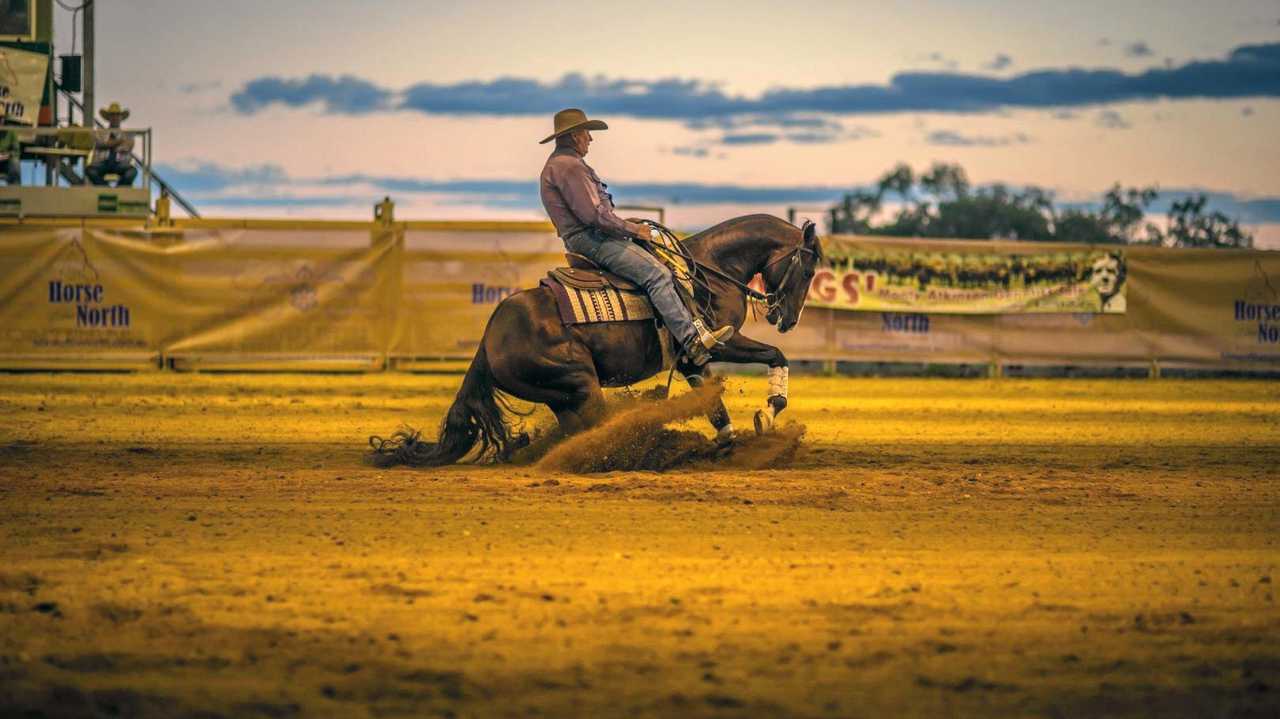 Ken May competing in the Horse of the North Stockman&#39;s Challenge, Charters Towers, in June 2017. Picture: Sharon Atkinson