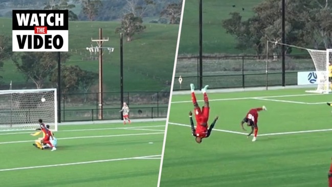 Adelaide United goal celebration in NPLSA (National Premier Leagues South Australia)