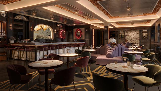 An artist's impression of the upscale bar The Gatsby.