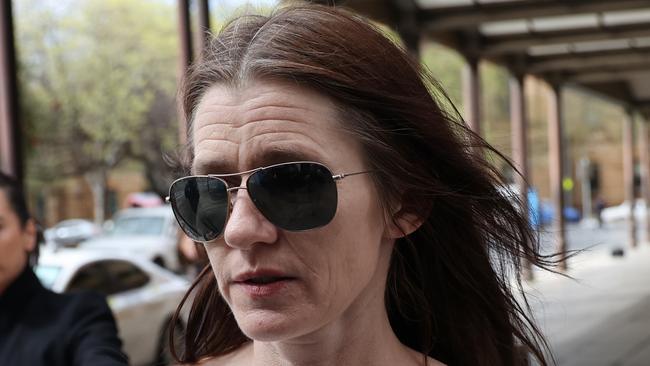 Natasha Schatto outside the Adelaide District Court. Picture: David Mariuz