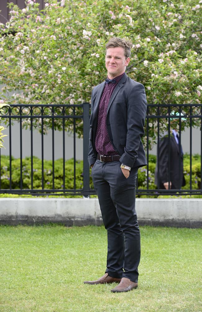 Tom Cox at Flemington Racecourse on Derby Day 2014. Picture: Stephen Harman