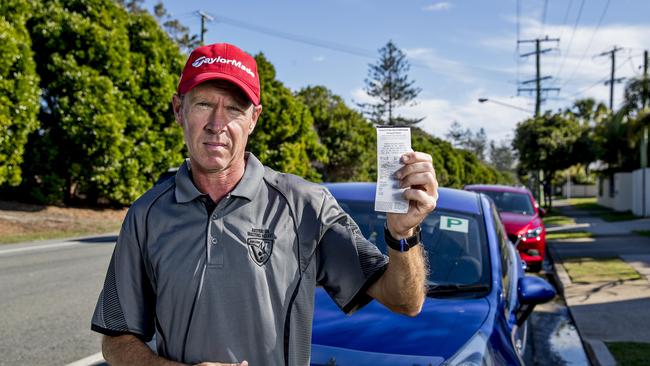 A parking ticket Warren received. Picture: Jerad Williams