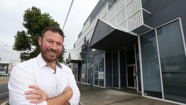 CEO Marco Renai pictured at the site for his school for Boys at 73 Nerang St, Southport. Pic Mike Batterham