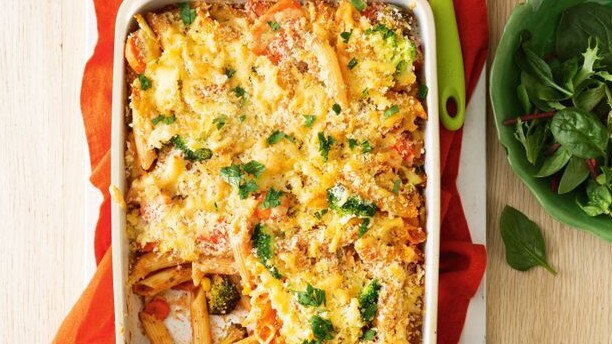 This vegetable pasta bake is a great family meal.