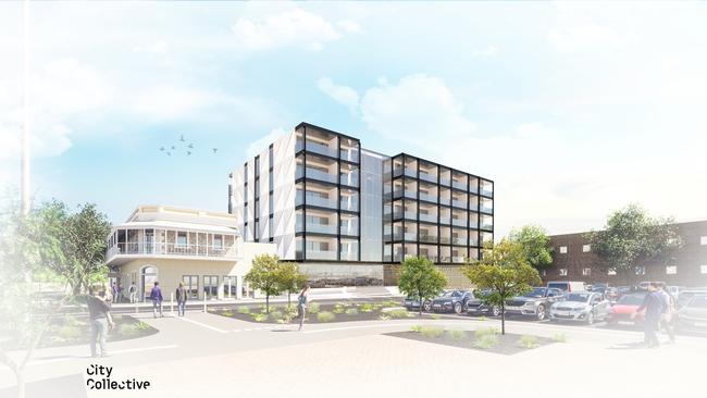 Development plans have been submitted by Hans Ehmann of the Neville Smith Group for a $35 million-dollar hotel development situated on Port Adelaide’s riverfront. Picture: supplied.