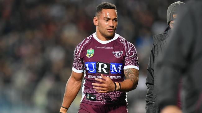 Koroisau could find himself forced out of Manly. Photo: Kai Schwoerer/Getty Images