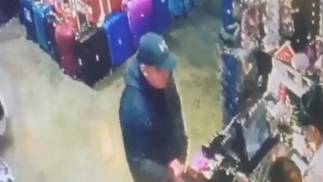 Police wish to speak to this man in relation to Port Melbourne Colts football players’ cash and credit cards being stolen.