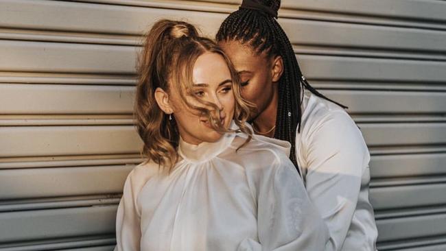 Lili Cadee-Matthews and Sabrina Frederick have announced their expecting their first child. Picture: Instagram