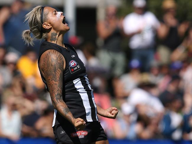 AFLW Collingwood forward Moana Hope. Picture: Wayne Ludbey