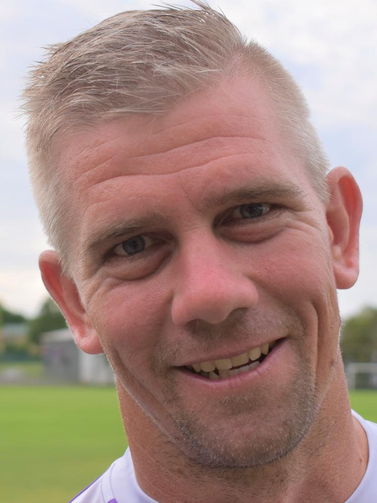 Gympie United Gladiators premiers women - Adam Cross, coach. Photo: Bec Singh