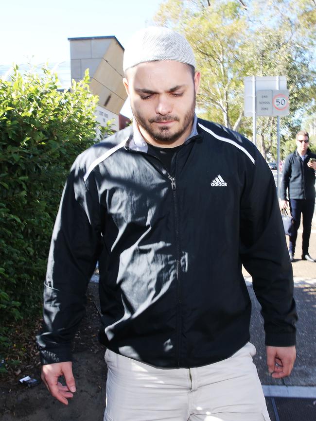 Arken Sharrouf leaving court in Sydney. Picture: John Feder