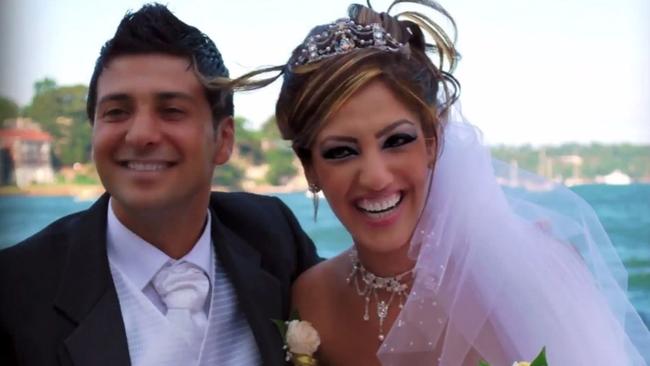 Mokthar Hosseini and Leila Alavi on their wedding day.