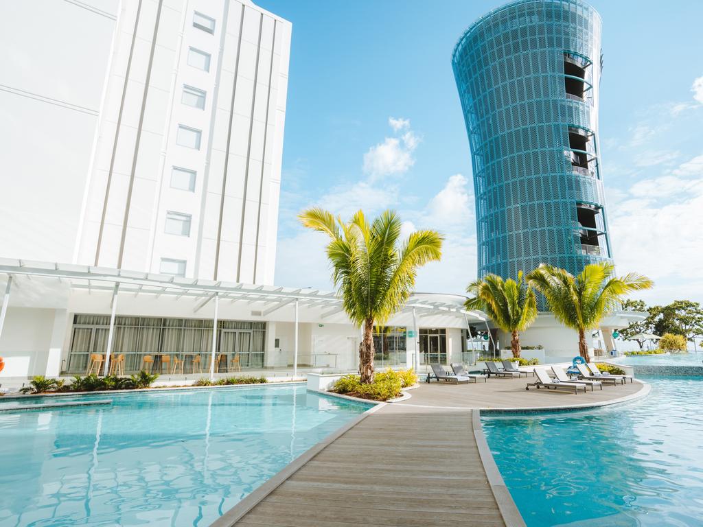 Poolside at the Riley by Crystalbrook. Picture: Reuben Nutt.