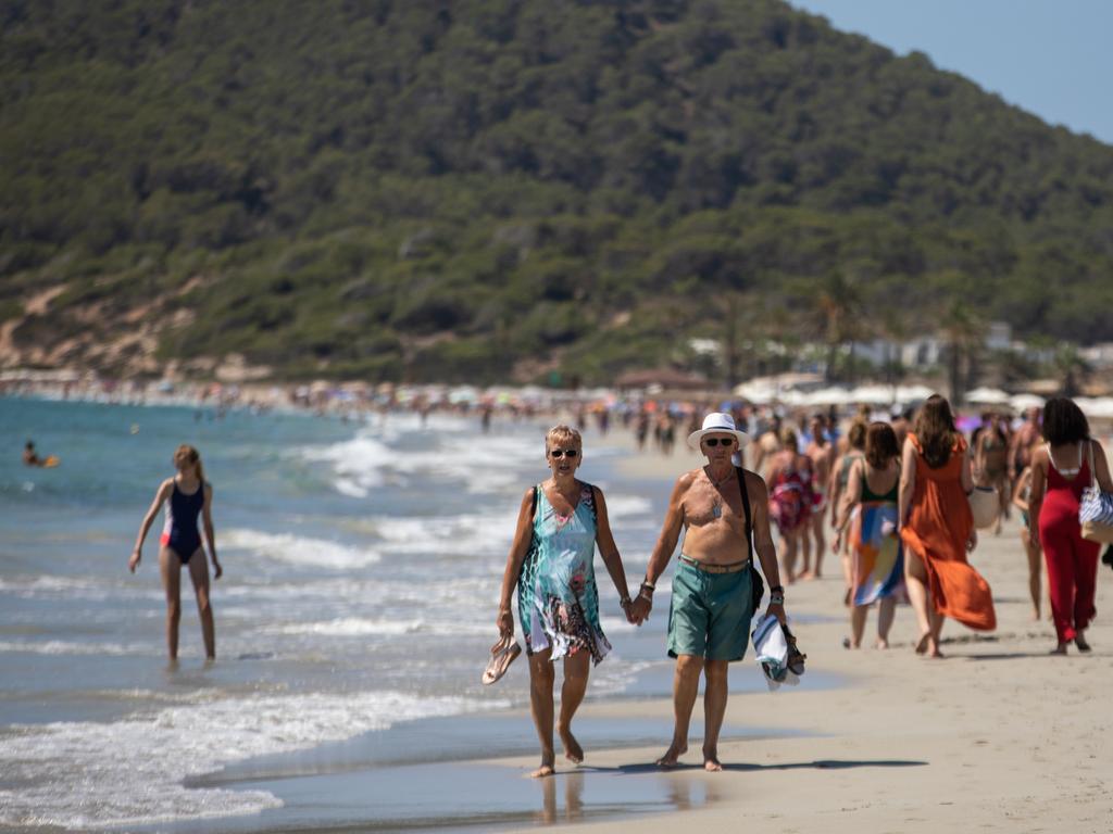 Travel to Spain is allowed, but unvaccinated arrivals in the UK will have to self-isolate for 10 days. Picture: Zowy Voeten/Getty Images