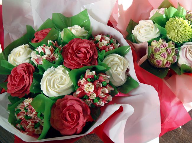 Valentines Cupcake Bouquets  from Deckerdence Bake Shop PICTURE: ANNA ROGERS