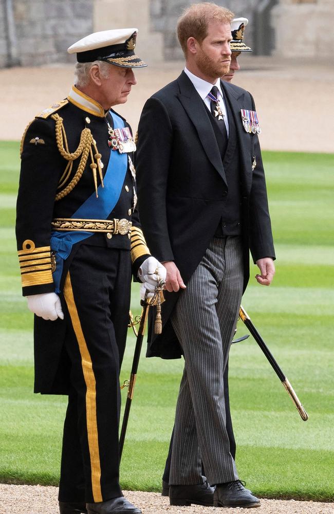 Prince Harry suggested to his father King Charles III that a mediator may be able to help mend the rift between the Royal Family. Picture: AFP